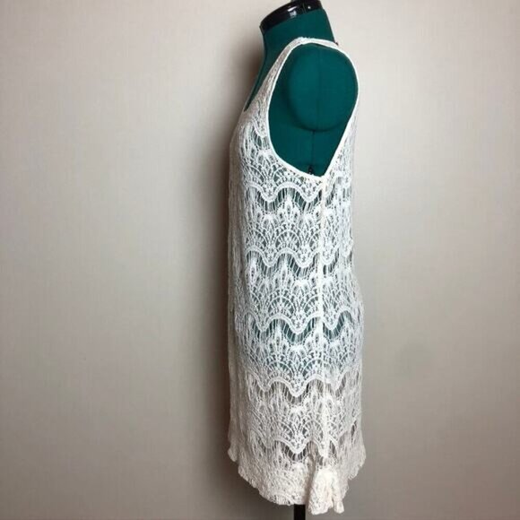 Ripcurl White‎ Crochet Swimsuit Coverup Dress - Size Medium - Picture 3 of 8